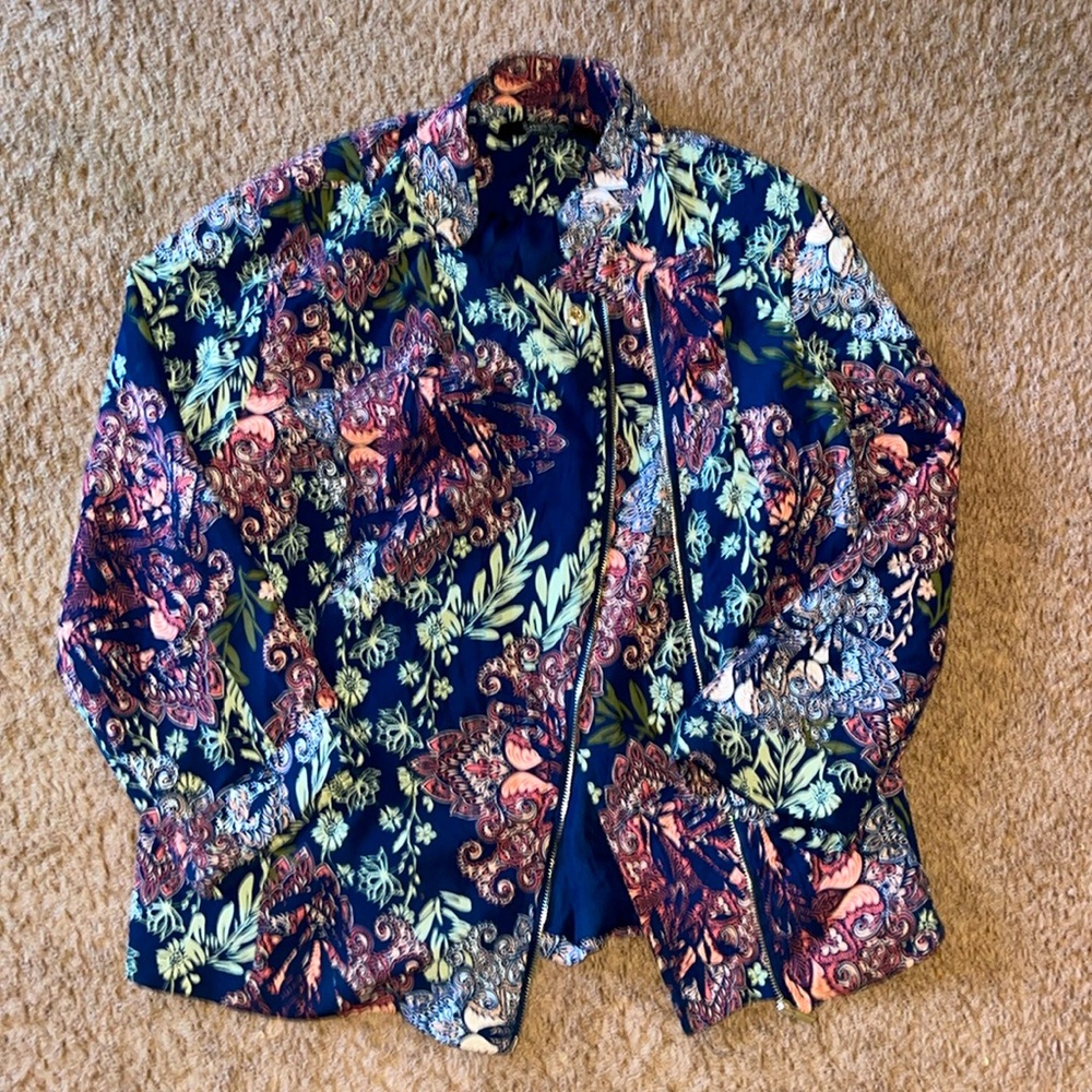 Louise Paris Vintage Silk Bomber Jacket